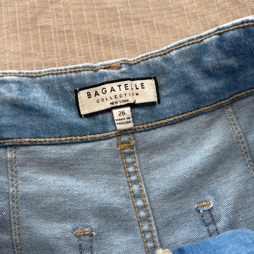 Bagatelle women’s Classic Blue Cropped Wide-Leg Women Jeans size 26 - Picture 3 of 5
